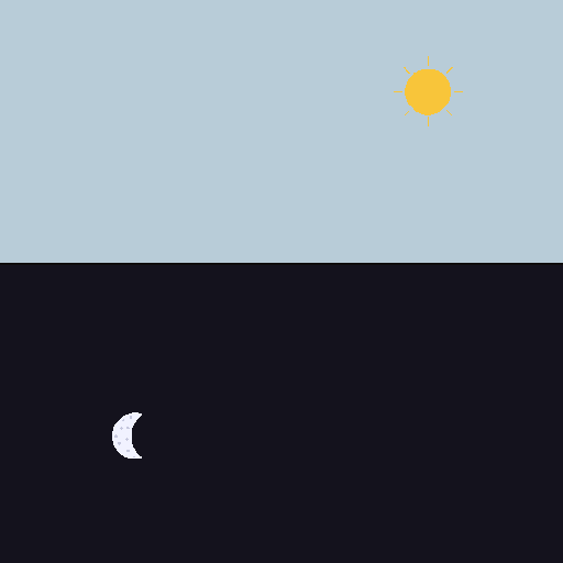 Sun and Moon Background